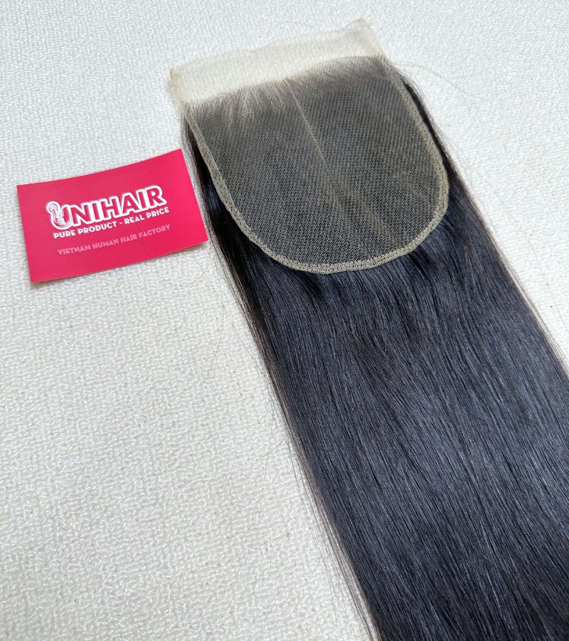 Raw Straight 5x5 Middle Part Lace Closure - HD Lace with Natural Color Hair 5 Raw Straight 5x5 Middle Part Lace Closure - HD Lace with Natural Color Hair - Image 5