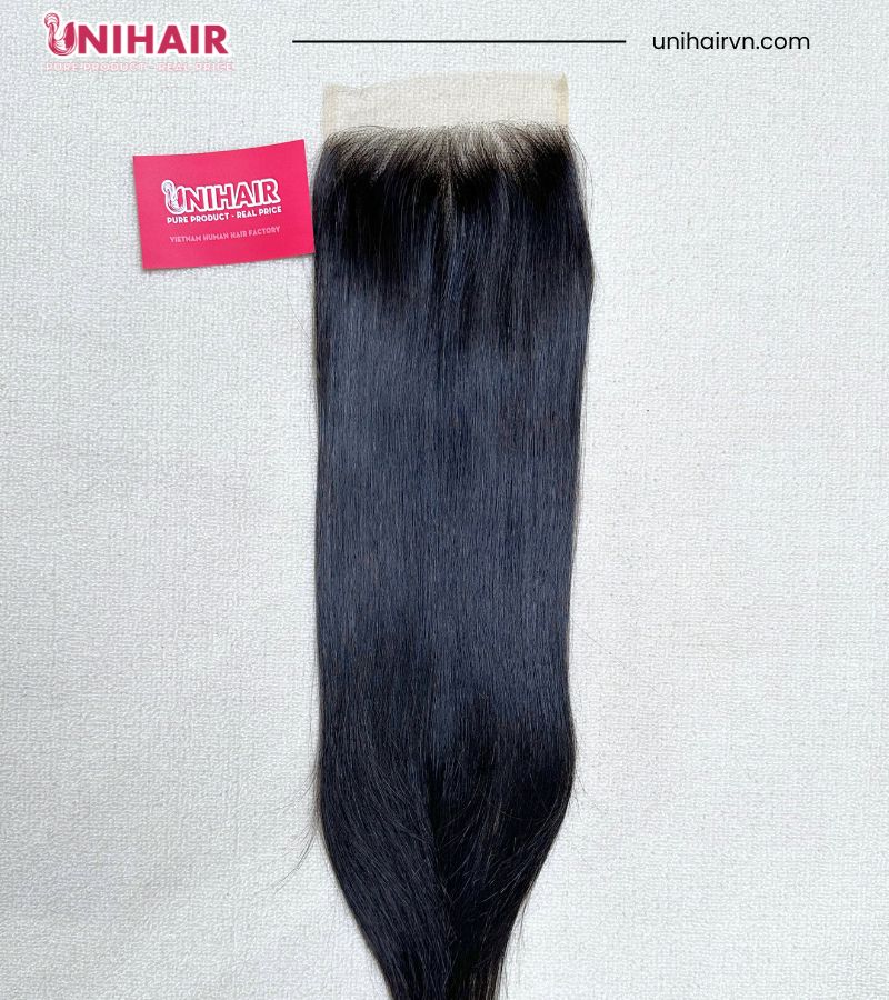 Raw Straight 5x5 Middle Part Lace Closure - HD Lace with Natural Color Hair