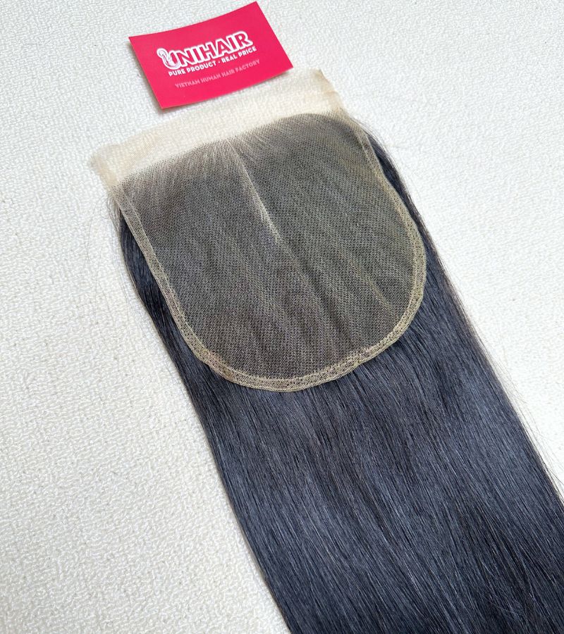 Raw Straight 6x6 Middle Part Lace Closure- HD Lace with Natural Color Hair 4 Raw Straight 6x6 Middle Part Lace Closure- HD Lace with Natural Color Hair - Image 4