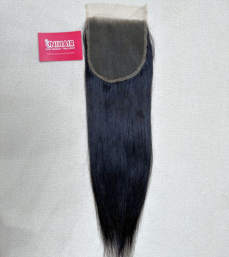Raw Straight HD Lace Closure 5x5 Inches HD Lace - Free Part with Natural Color Hair