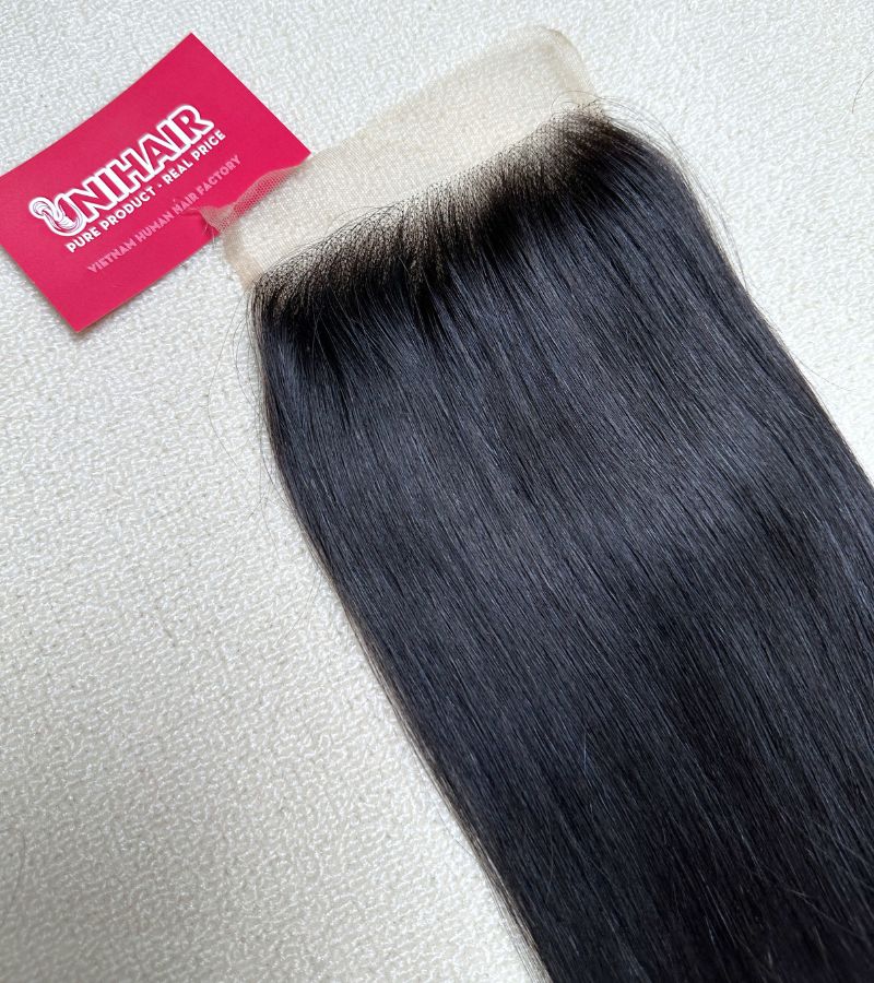 Raw Straight HD Lace Closure 5x5 Inches HD Lace - Free Part with Natural Color Hair