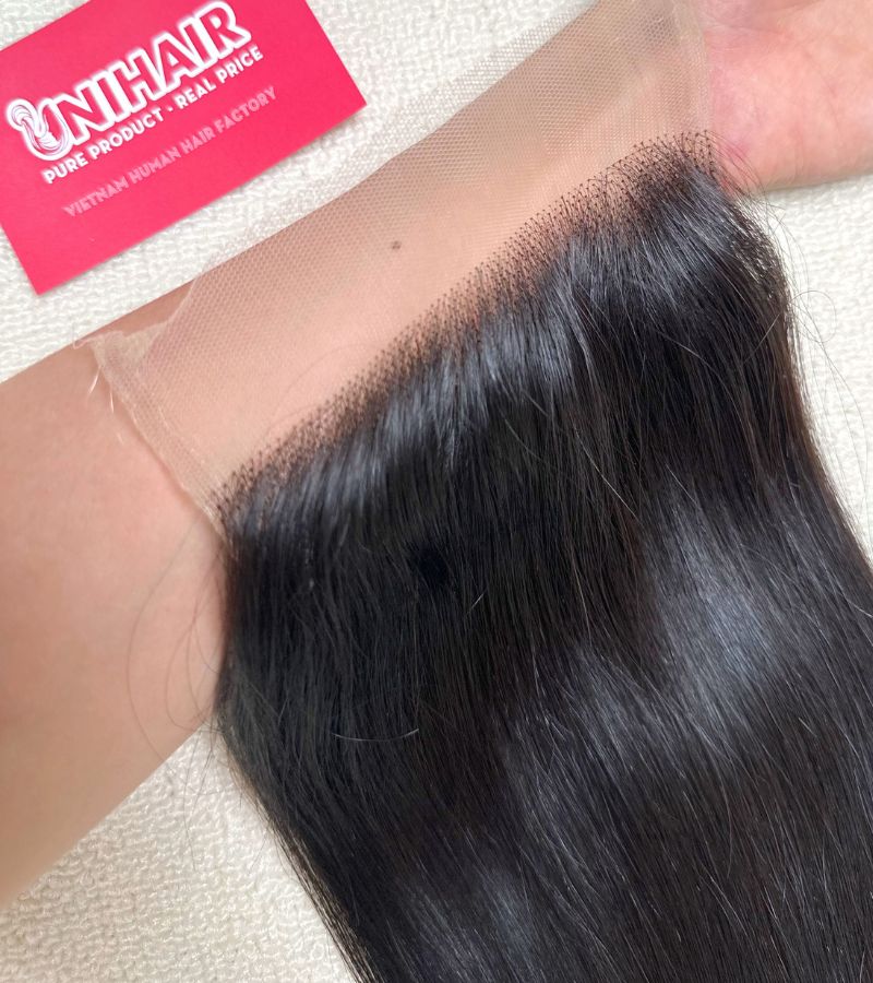 Raw Straight HD Lace Closure 5x5 Inches HD Lace - Free Part with Natural Color Hair 6 Raw Straight HD Lace Closure 5x5 Inches HD Lace - Free Part with Natural Color Hair - Image 6