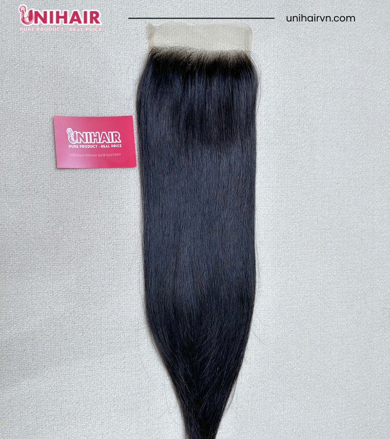 Raw Straight HD Lace Closure 5x5 Inches HD Lace - Free Part with Natural Color Hair