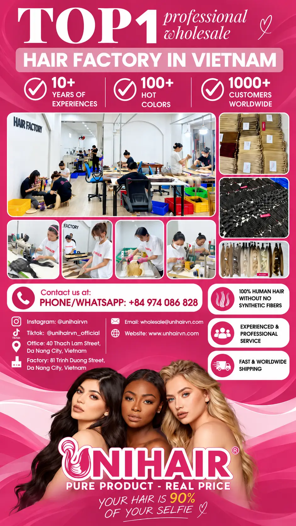 Unihairvn - Vietnam human hair factory
