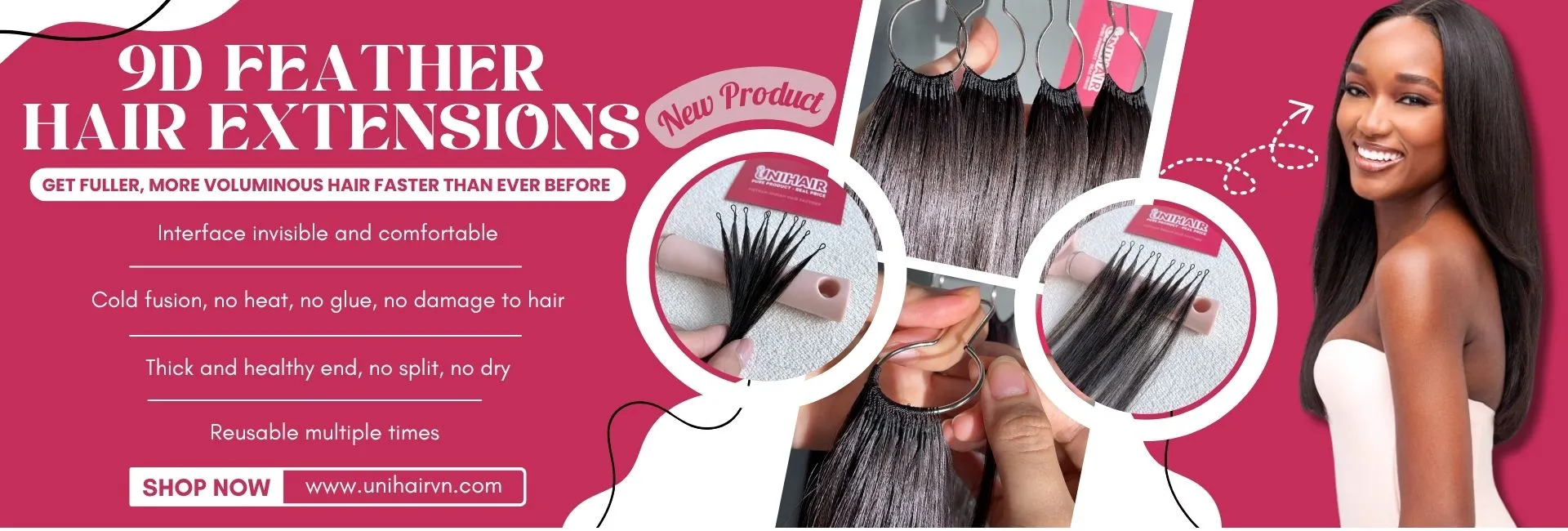 UniHairvn hair extensions collection
