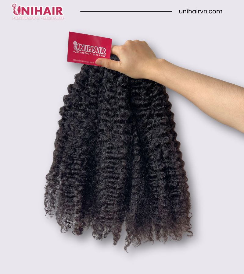 Vietnamese Raw Kinky Curly Hair Bundles – Single Donor and Factory-Direct