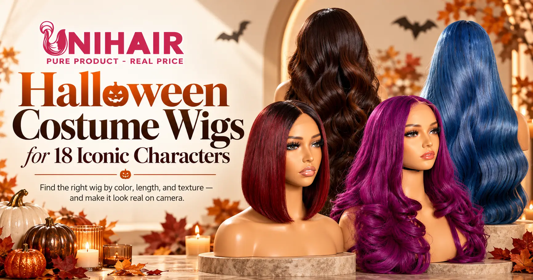 Halloween costume wigs